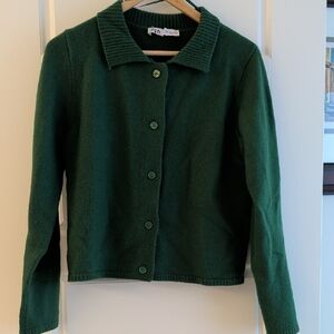 ZARA Forest Green Women's Cardigan In Size Medium